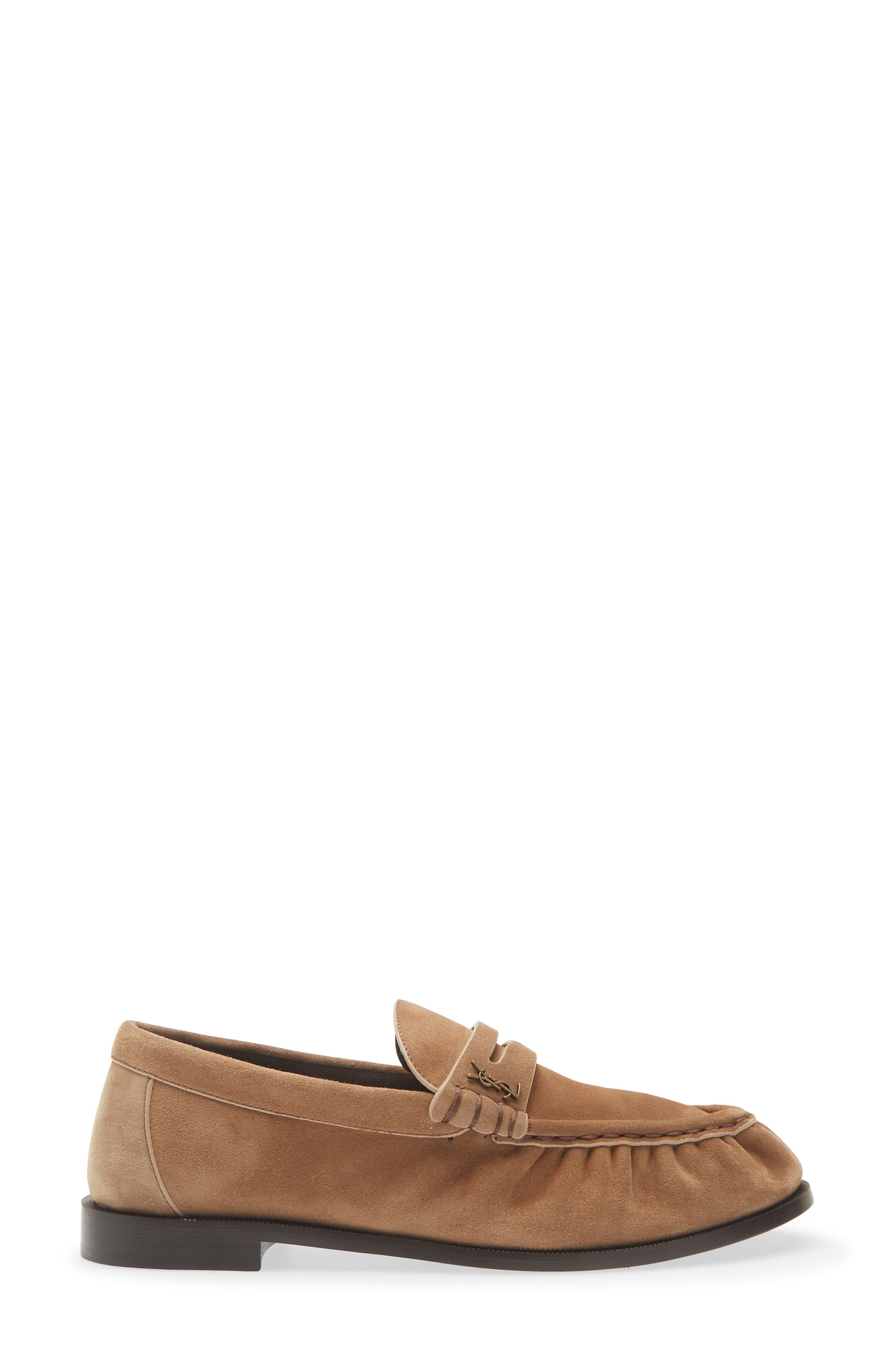 Saint Laurent Le Loafer, Alternate, color, Beige