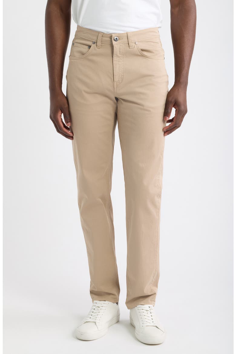 Five Pocket Stretch Cotton Pants, Main, color, COBBLESTONE