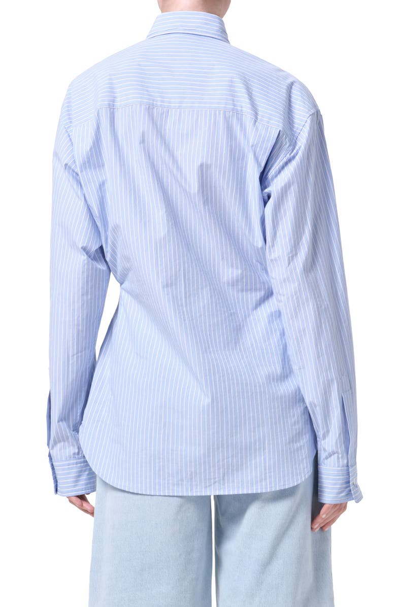 AGOLDE Cinch Stripe Button-Up Shirt, Alternate, color, Webb Stripe