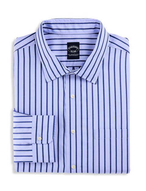 Big & Tall Non-Iron Striped Dress Shirt