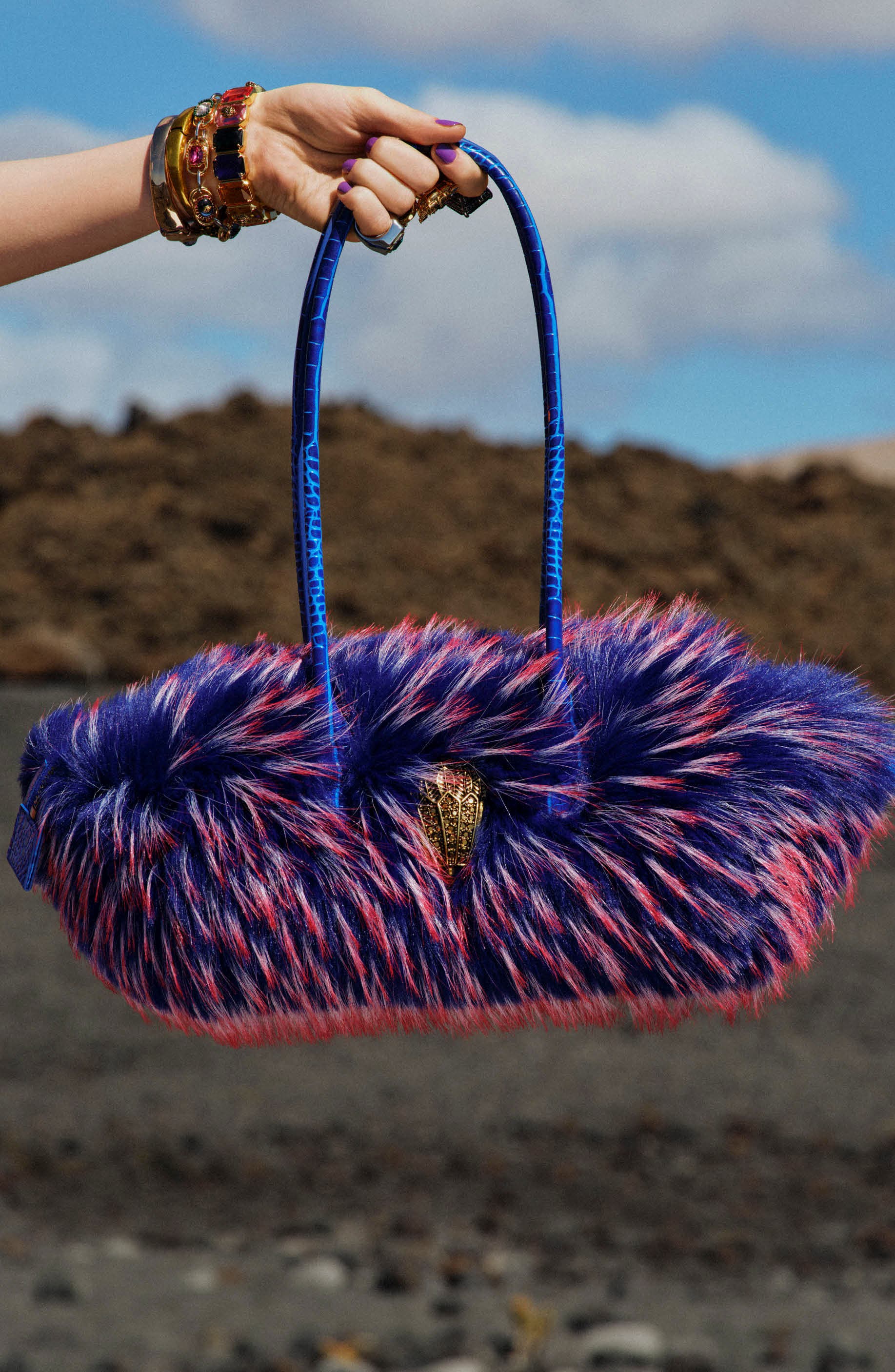 Sloane East/West Shoulder Bag, Alternate, color, BLUE OTHER