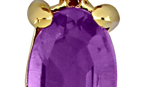 Delmar Semiprecious Stone Linear Drop Earrings In Purple