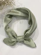 SILKSILKY Pure Silk Solid Color Square Scarf