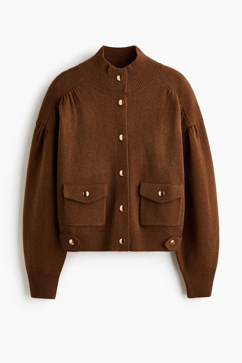 Oversized Cardigan, Alternate, color, Brown