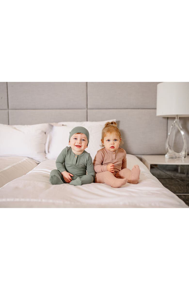 Pouf Boys Henley Footie, Alternate, color, Sage