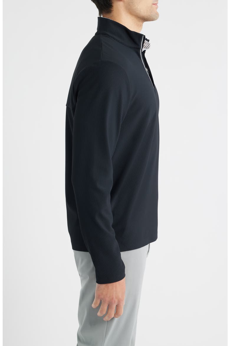 Hoppin Rib Quarter Zip, Alternate, color, BLACK