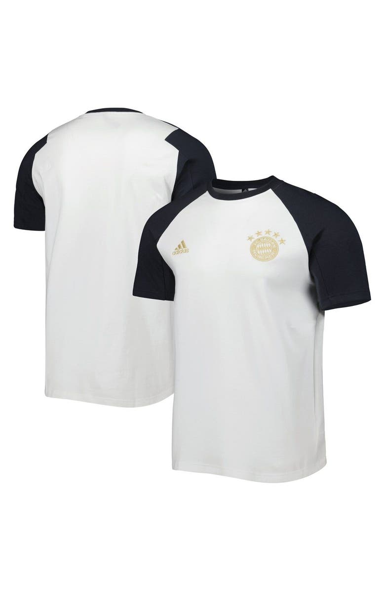 adidas Men's adidas White Bayern Munich Raglan Travel T-Shirt, Main, color, 