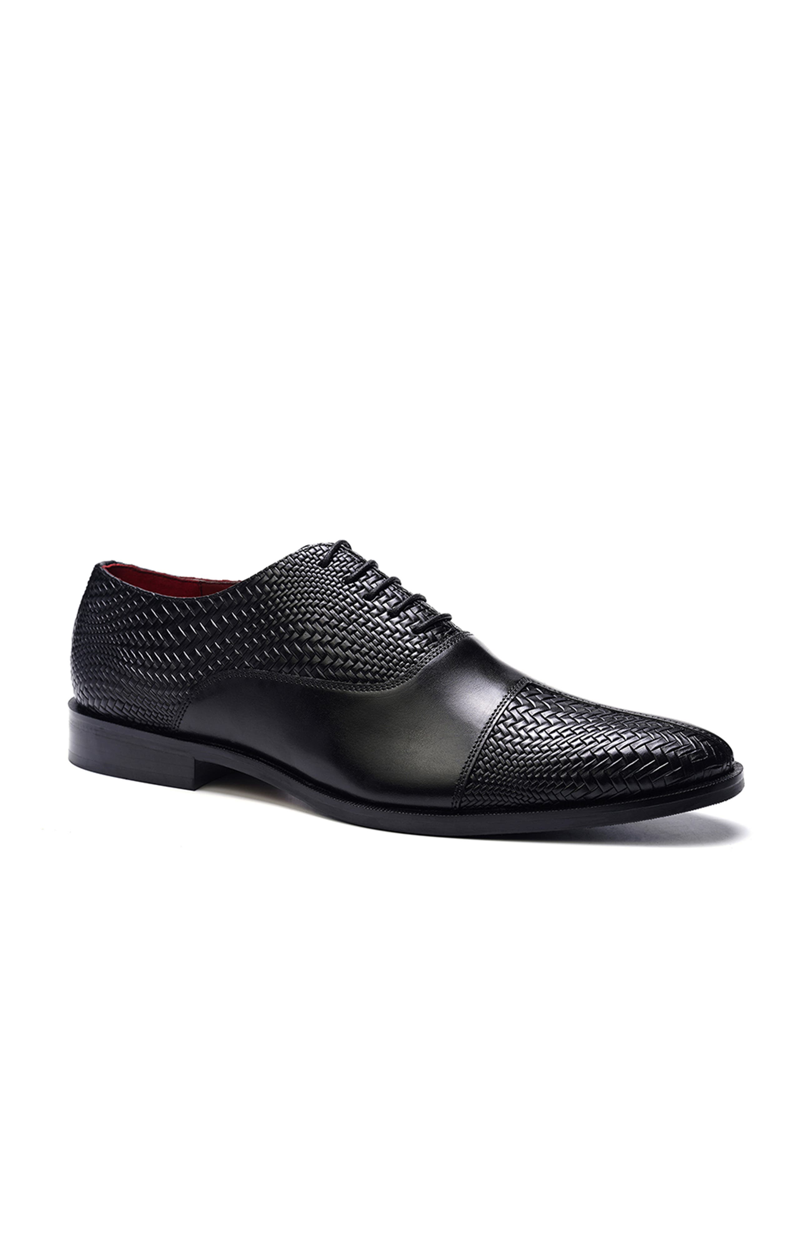 CARLOS SANTANA Arlo Cap-toe Oxford, Main, color, Black