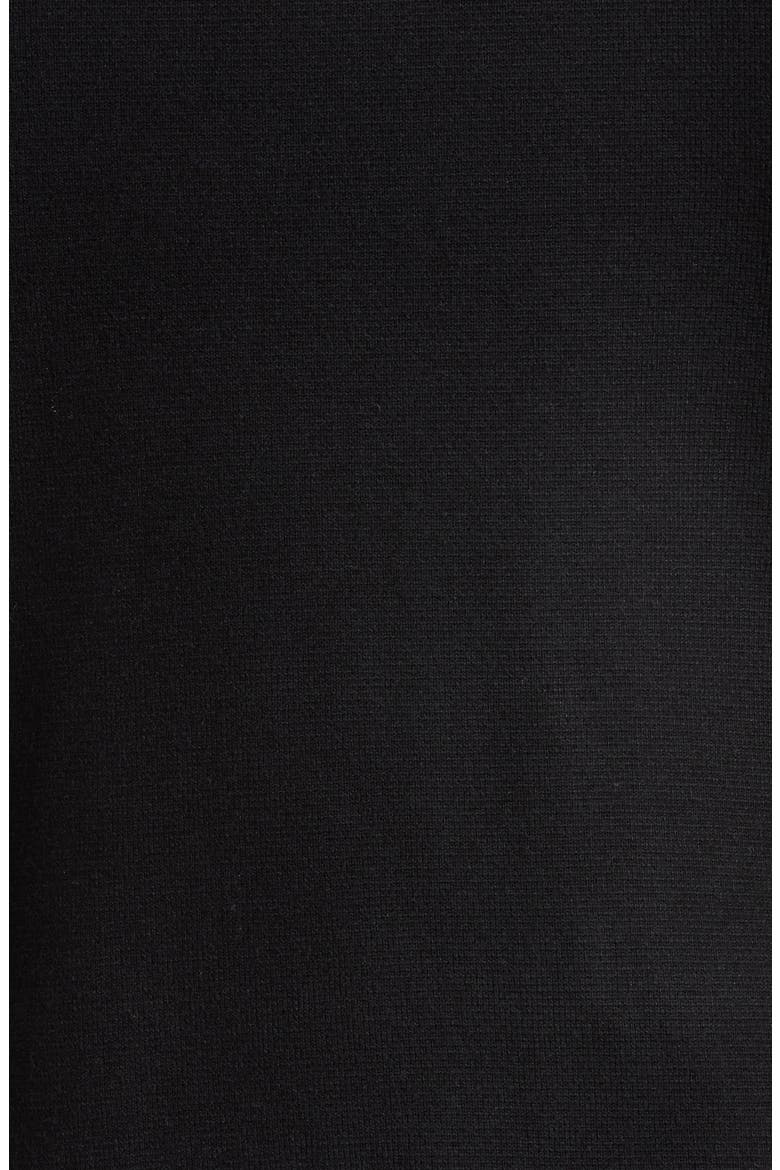 Mixed Media Insulated Knit Vest, Alternate, color, BLACK