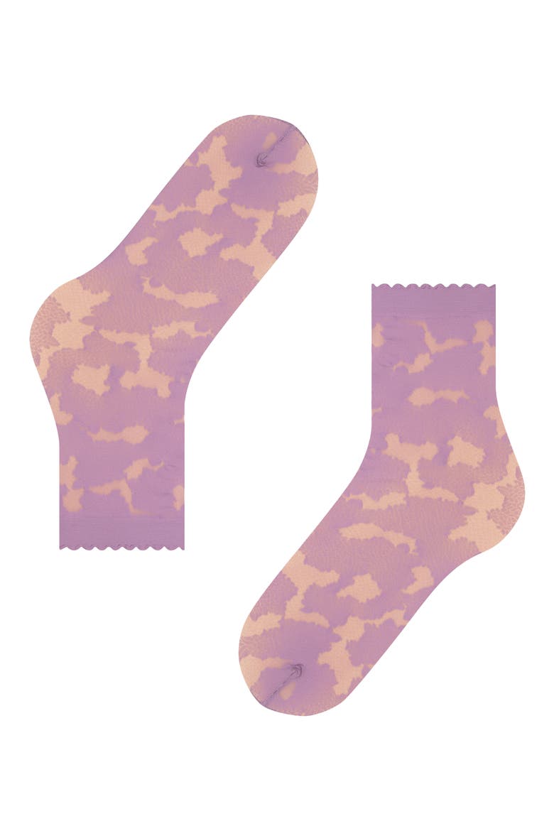 Hydrangea 20 Denier Dress Socks, Alternate, color, MISTY LILAC