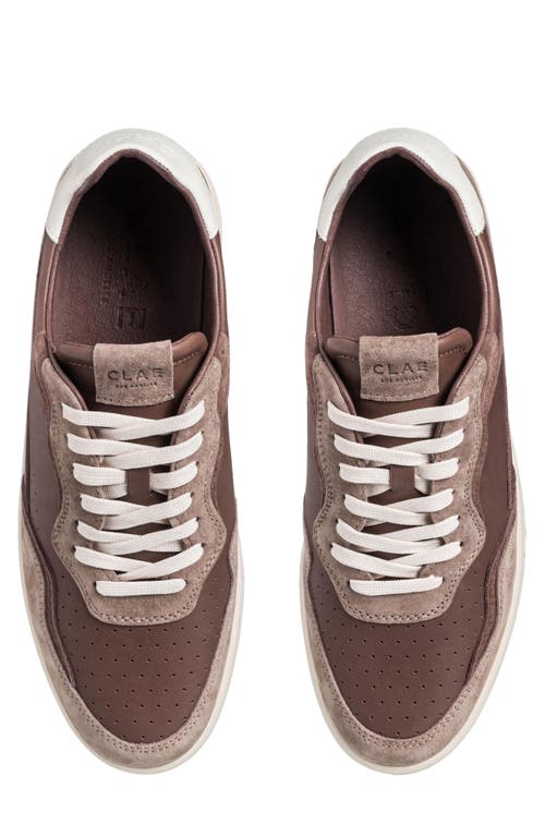 Clae Haywood Low Top Leather Sneaker In Brown