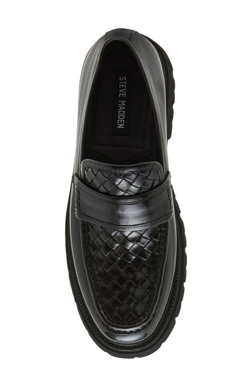 Steve Madden Strandd Lug Sole Loafer In Black