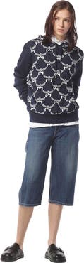 MCM Lauretos Monogram Hoodie in Organic Cotton