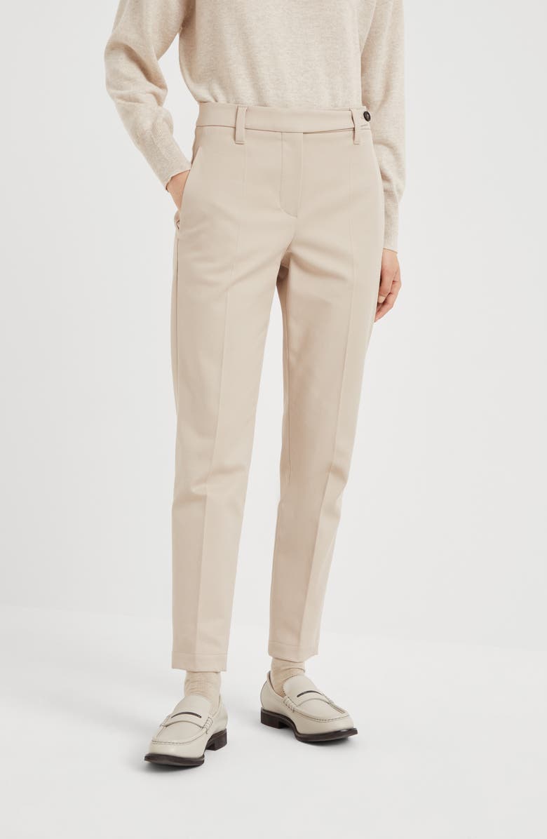 Brunello Cucinelli Cigarette trousers, Alternate, color, 