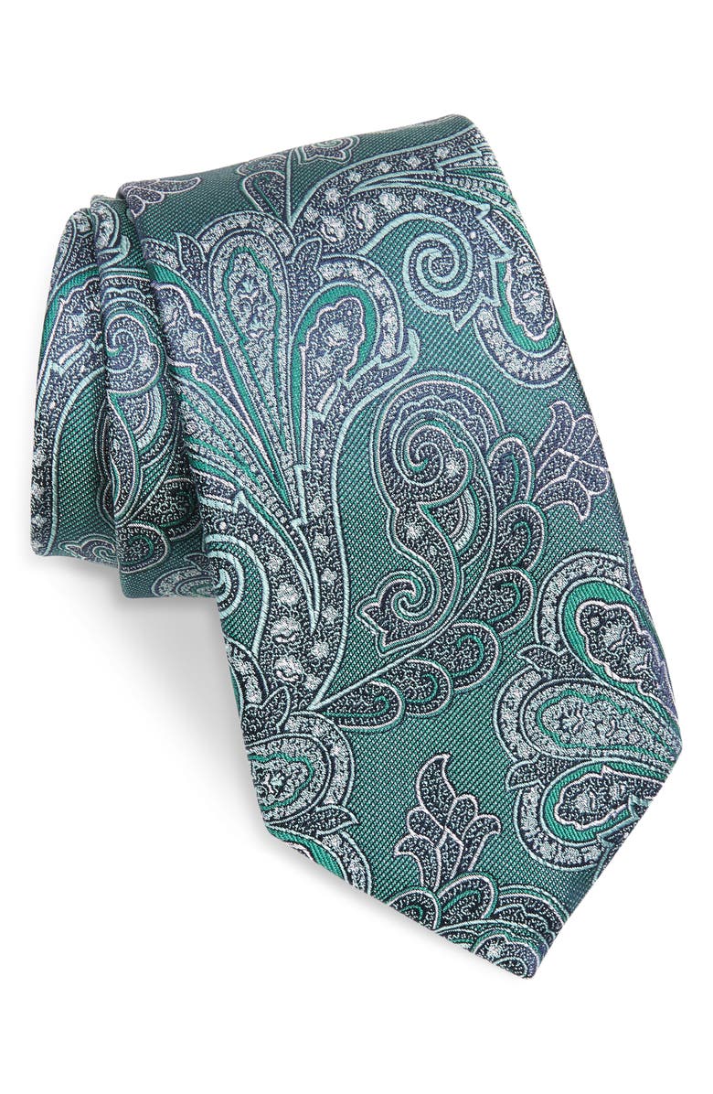 Nordstrom Gena Paisley Silk Tie, Main, color, 