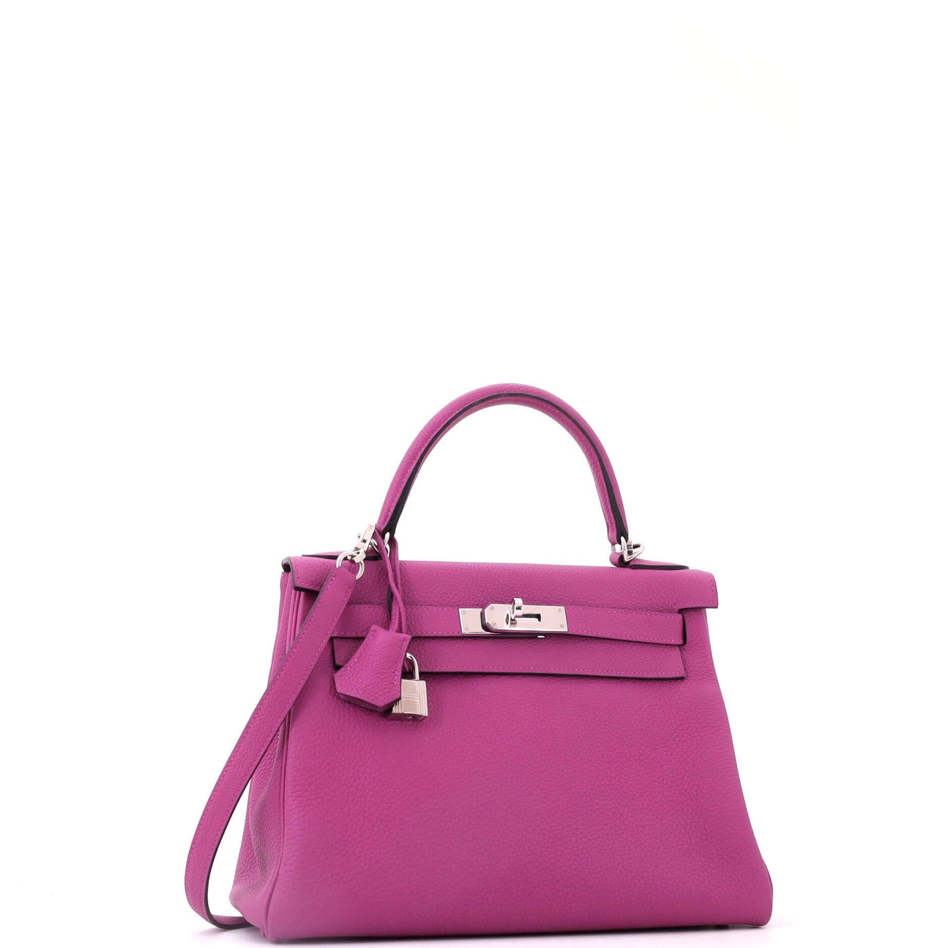 Kelly Handbag Pink Togo with Palladium Hardware 28, Alternate, color, Pink