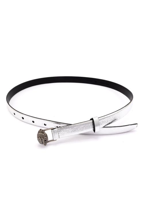 KURT GEIGER KURT GEIGER LONDON EAGLE BUCKLE METALLIC BELT
