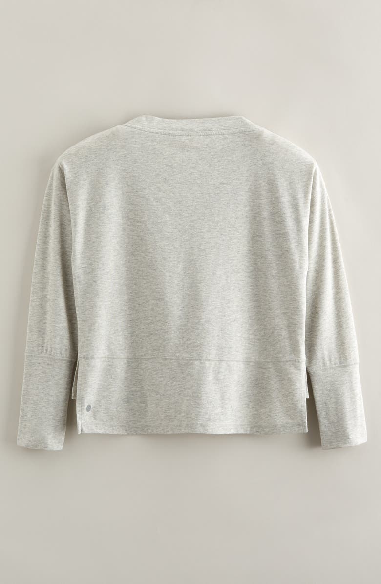 Zella Girl Kids' Long Sleeve T-Shirt, Alternate, color, Grey Light Heather