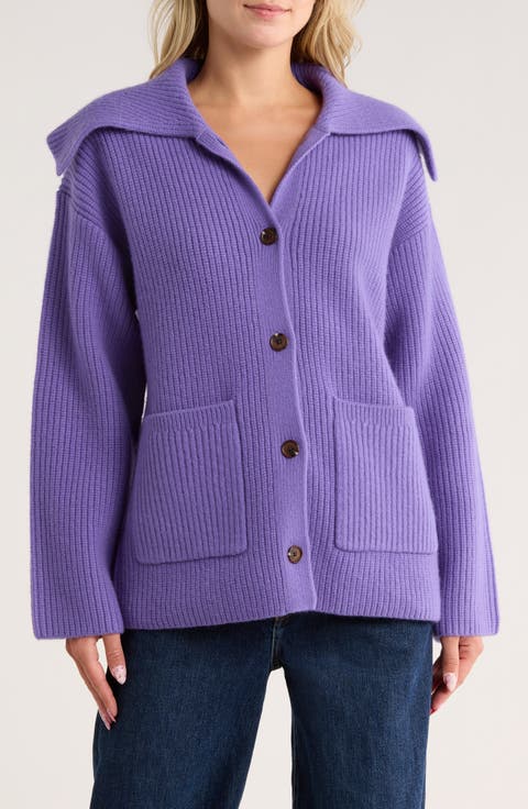 Hollie Foldover Collar Cardigan