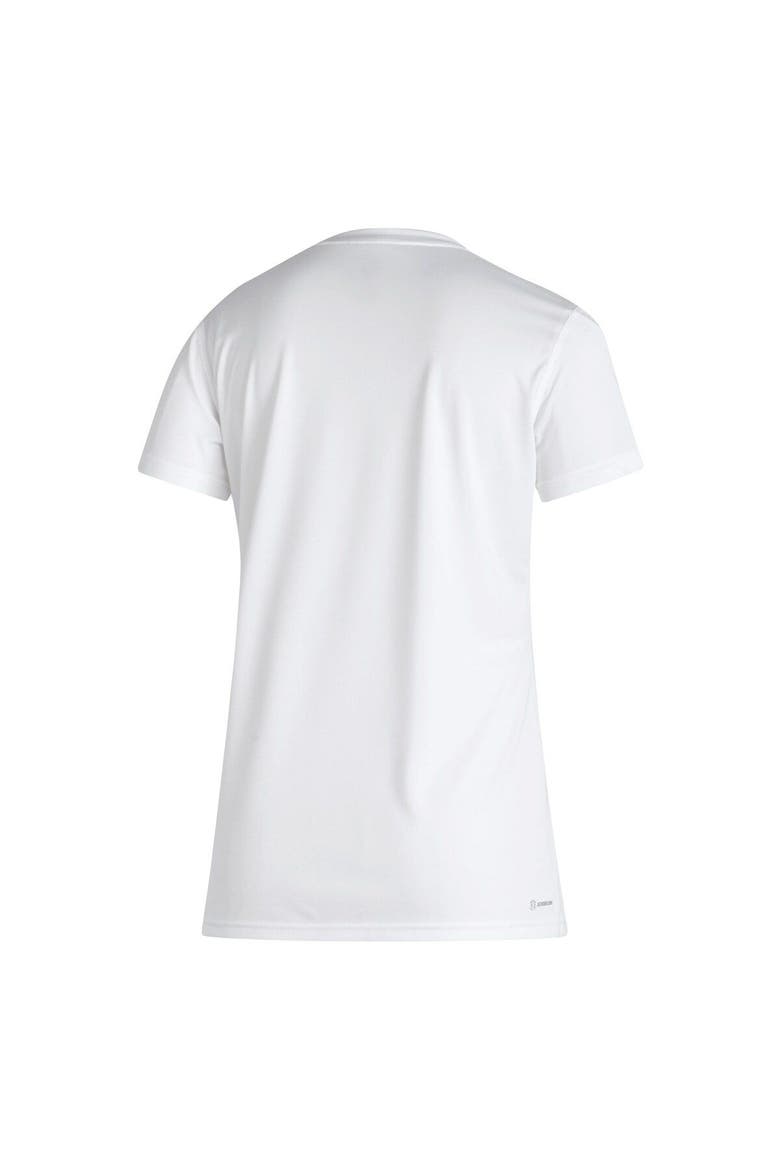 Women's adidas White Nebraska Huskers Military Appreciation AEROREADY T-Shirt, Alternate, color, White