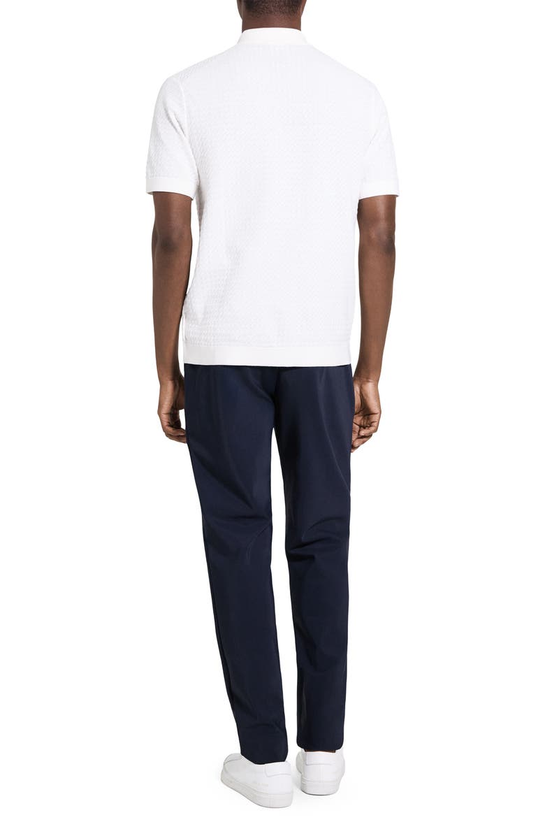 Theory Cairn in Cotton Short Sleeve Shirt, Alternate, color, Ivory