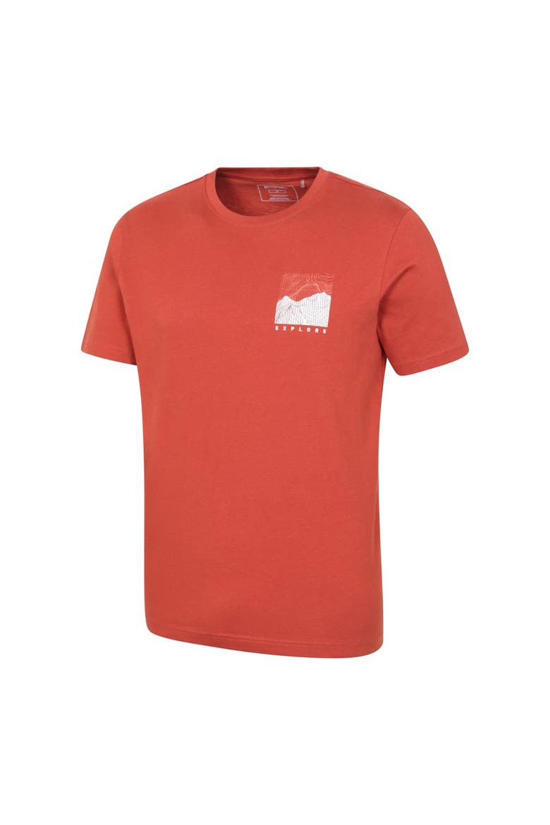 Conquer New Heights Natural Cotton T-shirt, Alternate, color, Rust