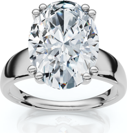 Bliss Diamond Certified 4Ct Oval Cut Diamond Solitaire Engagement Ring Lab Grown