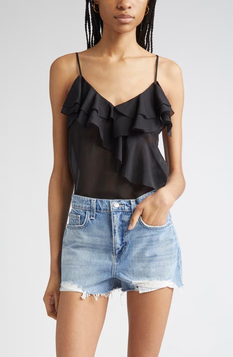 Erika Ruffle Silk Camisole