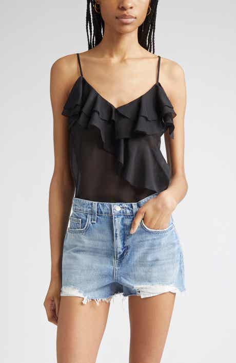 Erika Ruffle Silk Camisole