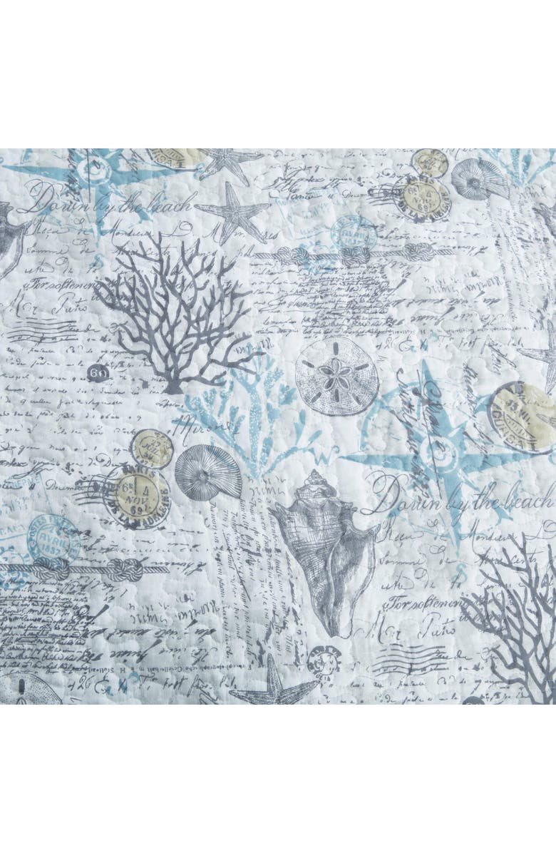 Tommy Bahama Beach Bliss Cotton Quilt & Sham Set, Alternate, color, Pelican Grey