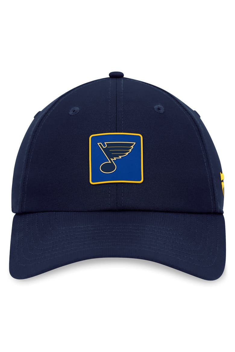 Men's Fanatics Branded  Navy St. Louis Blues Authentic Pro Rink Adjustable Hat, Alternate, color, Navy