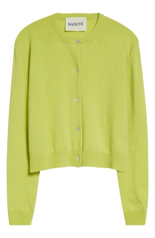 Nackiyé Nackiyè Seashell Cashmere Cardigan In Green