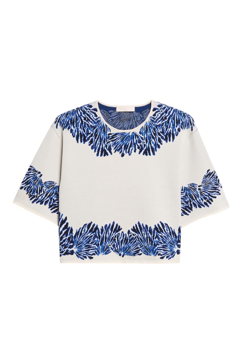 Alara Jacquard Knit Top, Alternate, color, OCEAN