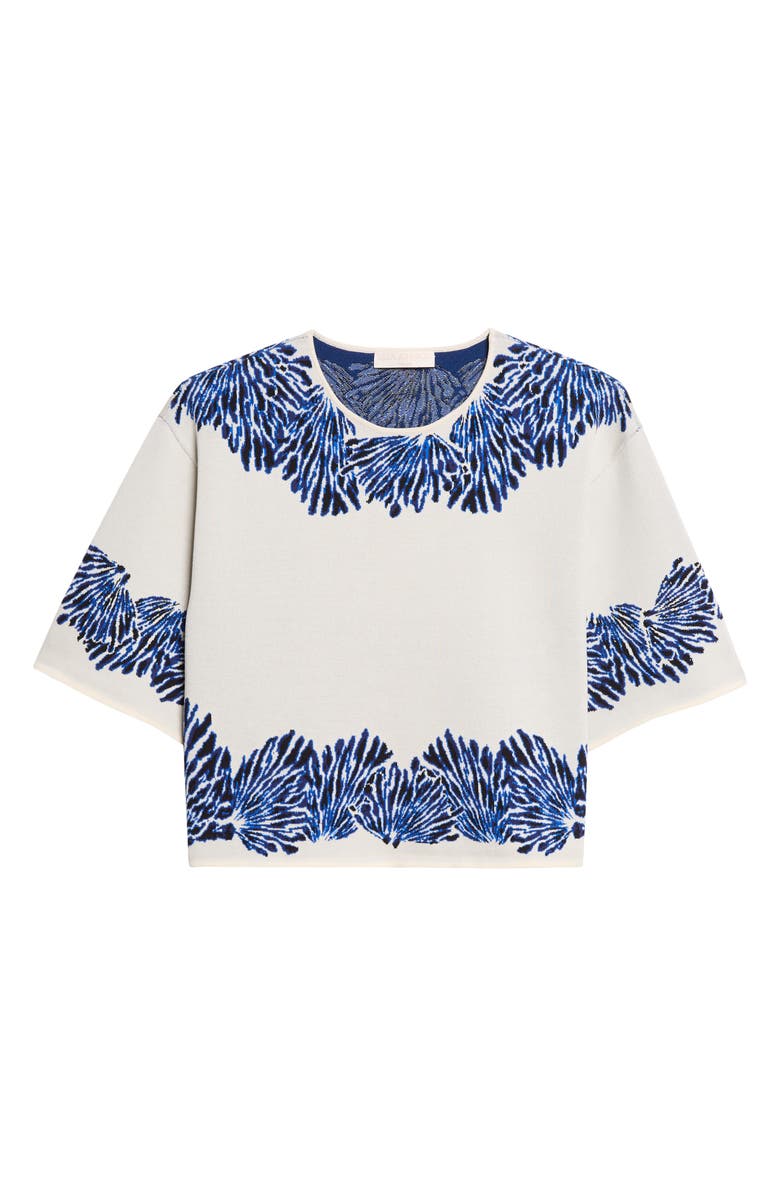 Ulla Johnson Alara Jacquard Knit Top, Main, color, Lapis