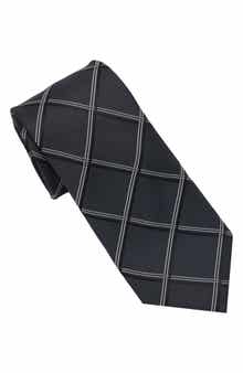 KARL LAGERFELD PARIS Windowpane Print Tie