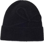 BCBG Bow Ribbed Beanie