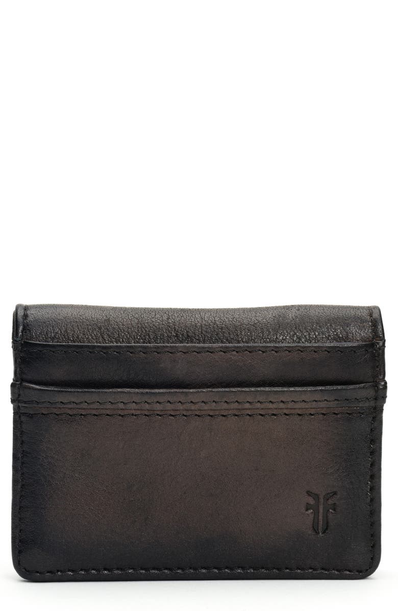 Frye Murray Leather Card Case, Main, color, 