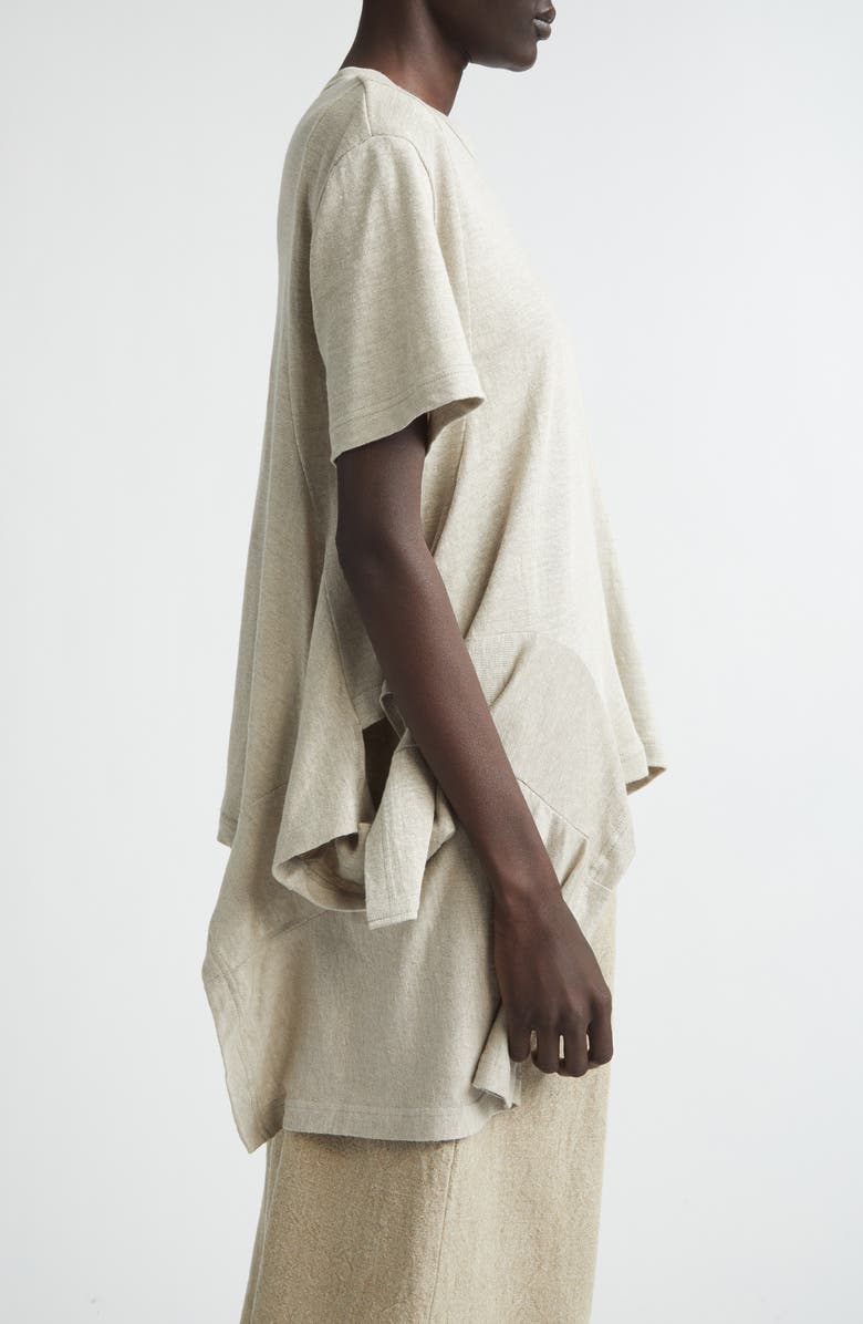 Comme des Garçons Thick Linen Jersey T-Shirt, Alternate, color, Ecru