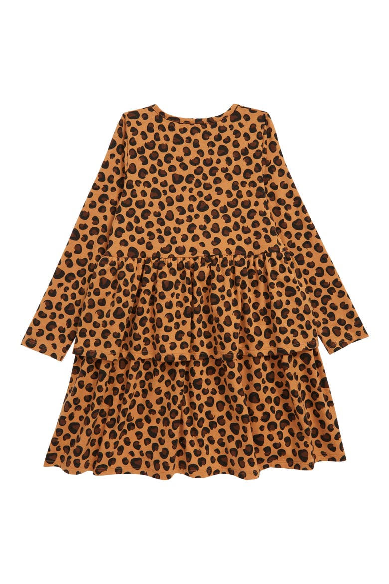 Kids' Sweet Play Dress, Alternate, color, TAN BISCUIT ANIMAL DOT