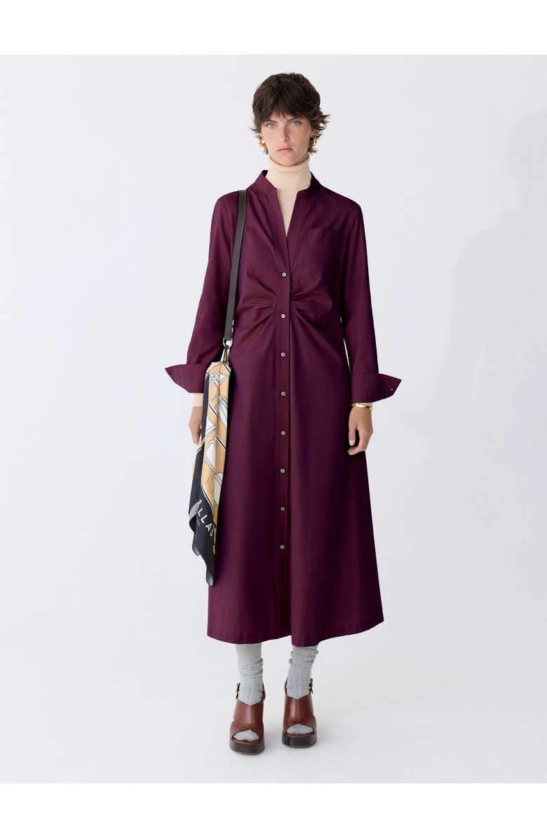 Callas Milano GENNY Longsleeve Shirtdress, Alternate, color, Violet