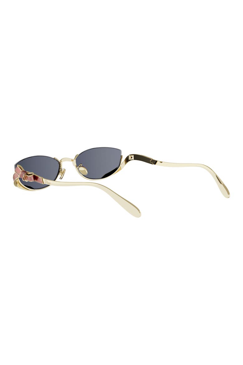 Bow B1U 55mm Rectangular Sunglasses, Alternate, color, SHINY GOLD / BLUE