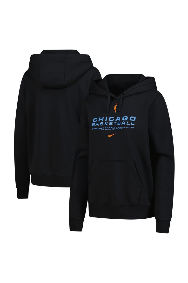 Women's Nike  Black Chicago Sky Club City Pullover Hoodie, Main, color, Black