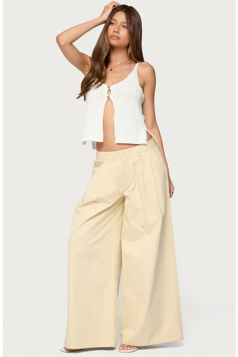 Lennon Ultrawide Leg Pants, Alternate, color, BEIGE