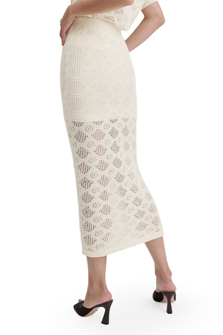 The Courtside Pattern Maxi Sweater Skirt, Alternate, color, IVORY