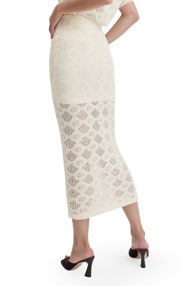 Favorite Daughter The Courtside Pattern Maxi Sweater Skirt, Alternate, color, Ivory