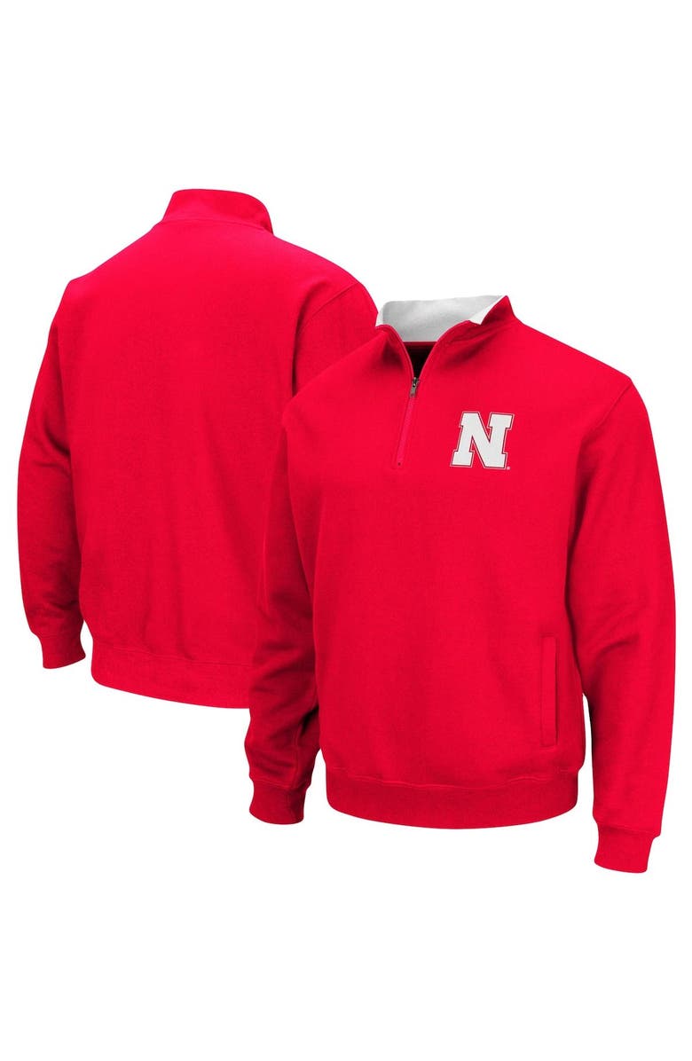 COLOSSEUM Men's Colosseum Scarlet Nebraska Huskers Big & Tall Tortugas Quarter-Zip Jacket, Main, color, Scarlet