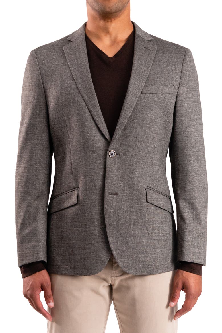Brown Solid Sport Coat, Main, color, BROWN