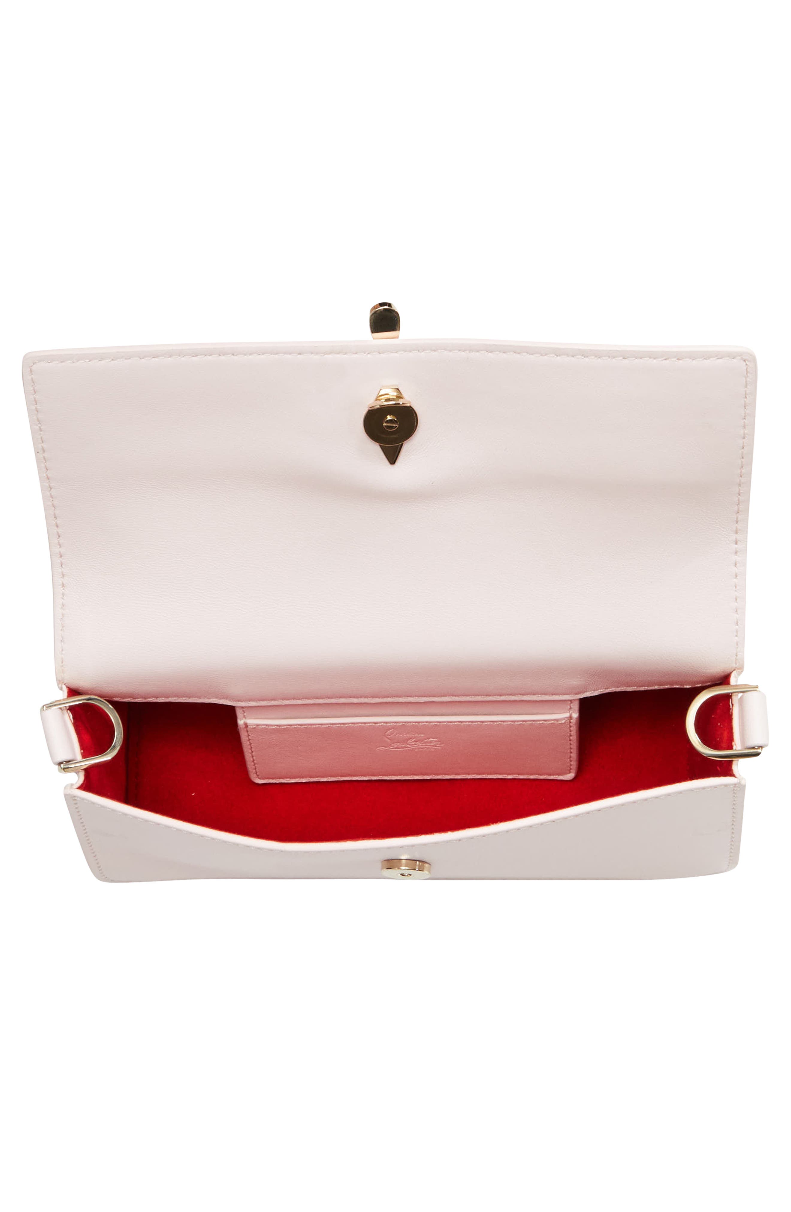Mini Bettina Leather Crossbody Bag, Alternate, color, P648 POUPEE/ GOLD