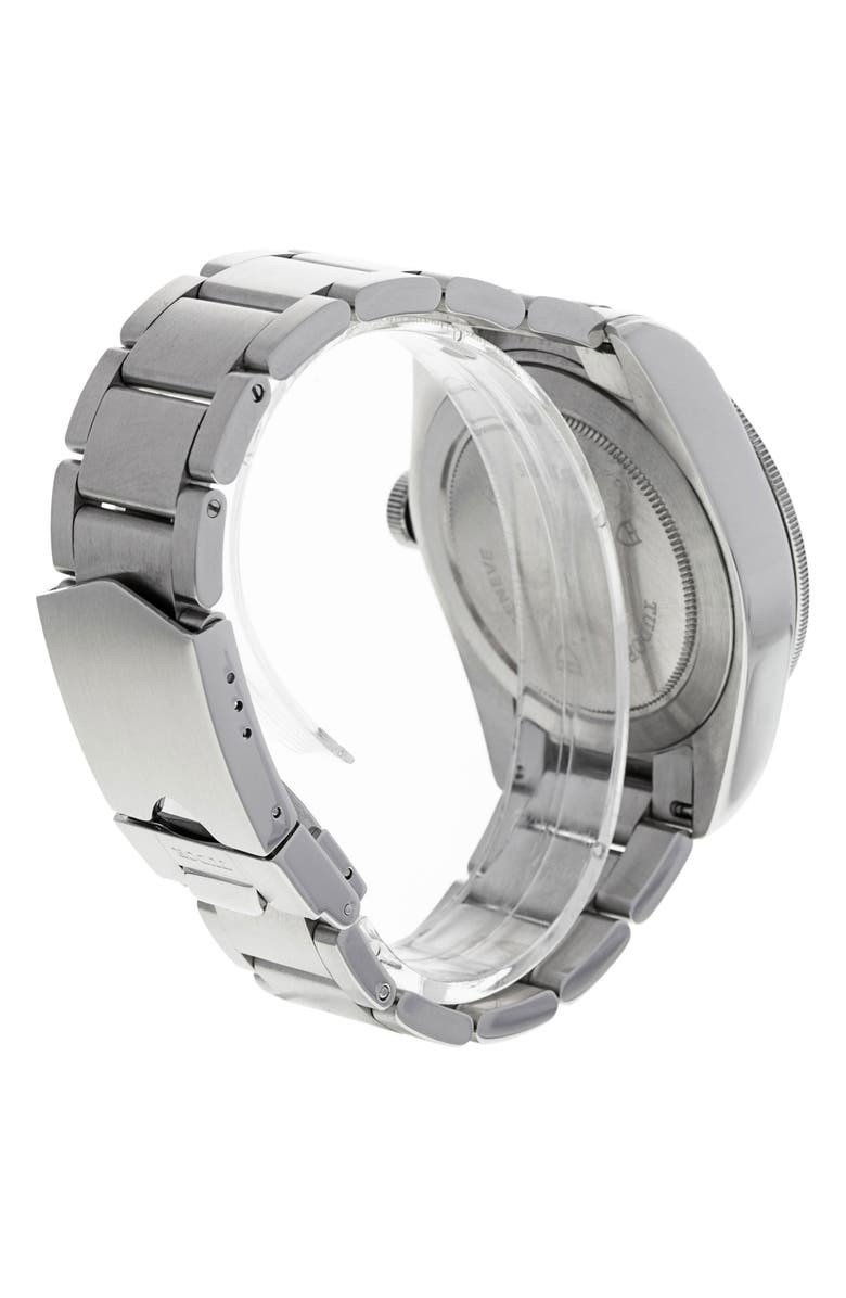 Watchfinder & Co. Tudor Preowned 2016 Heritage Black Bay 79220N Bracelet Watch, 41mm, Alternate, color, Black/Silver