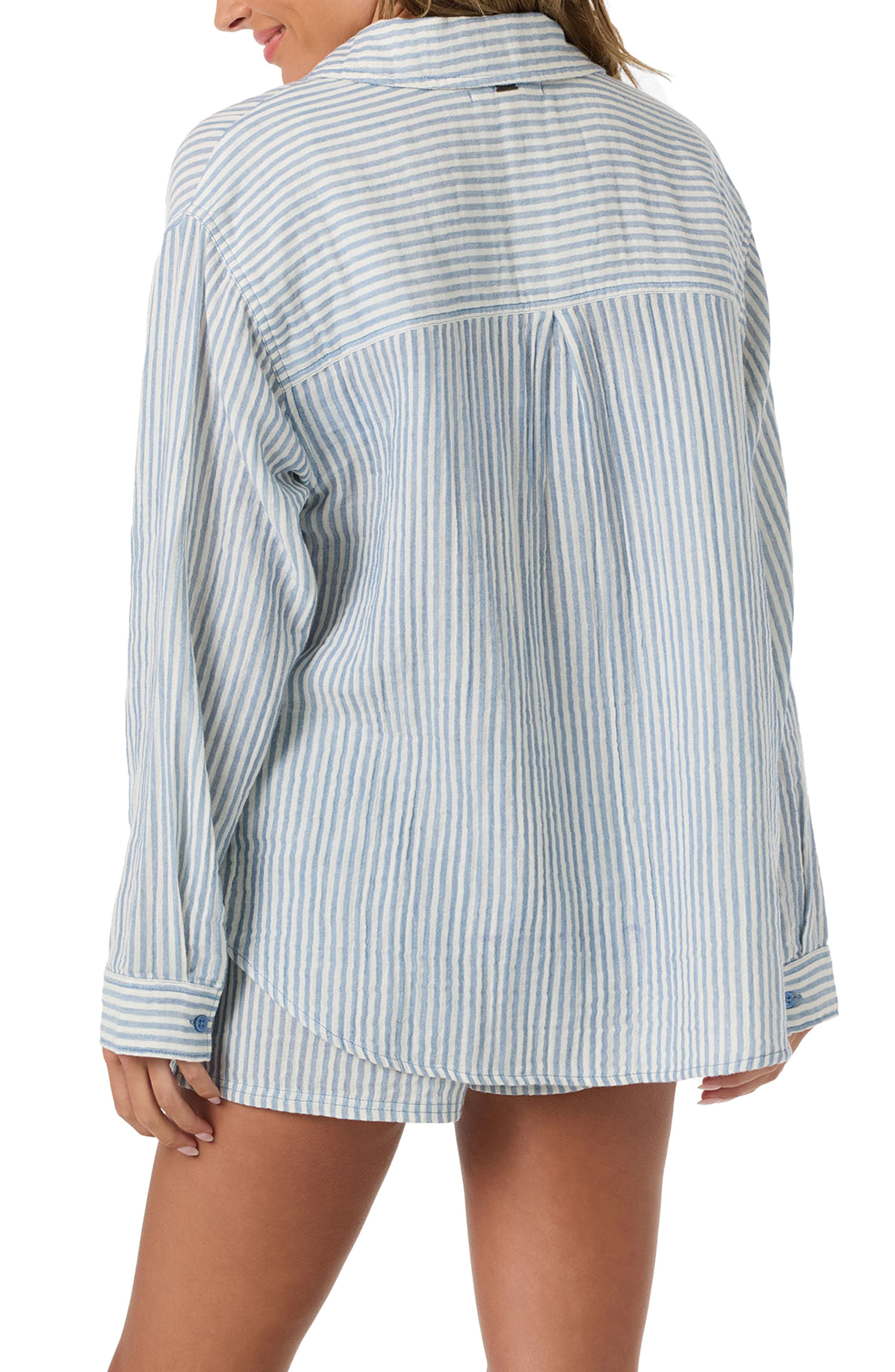 Leni Stripe Relaxed Button-Up Shirt - image 4